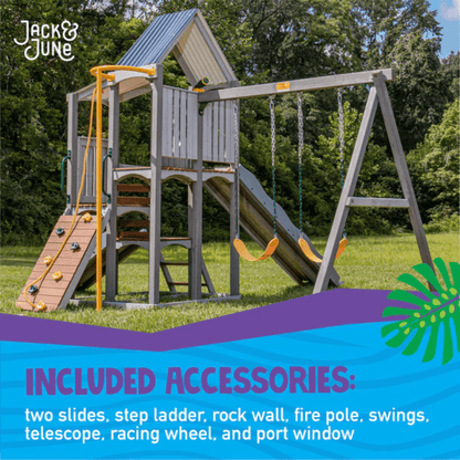 Jack & June Haven Wooden Swing Set image 1