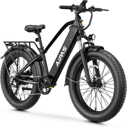 Aipas M2 Xterrain Electric Bike – Matte Black | All-Terrain E-Bike with Powerful Motor image 0