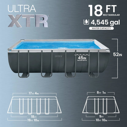 INTEX 18ft x 9ft x 52in Ultra XTR Above Ground Pool and Solar Pool Cover image 2