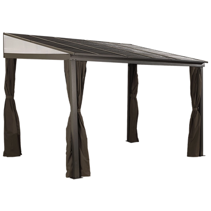 Sojag 500-9165470 10 x 12 ft. Portland No. 53 Wall Gazebo Steel Roof image 0