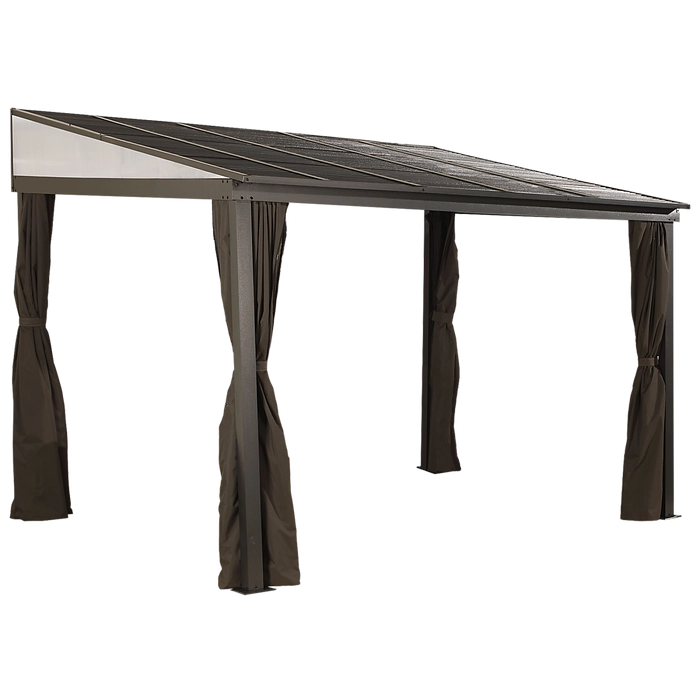 Sojag 500-9165470 10 x 12 ft. Portland No. 53 Wall Gazebo Steel Roof image 0