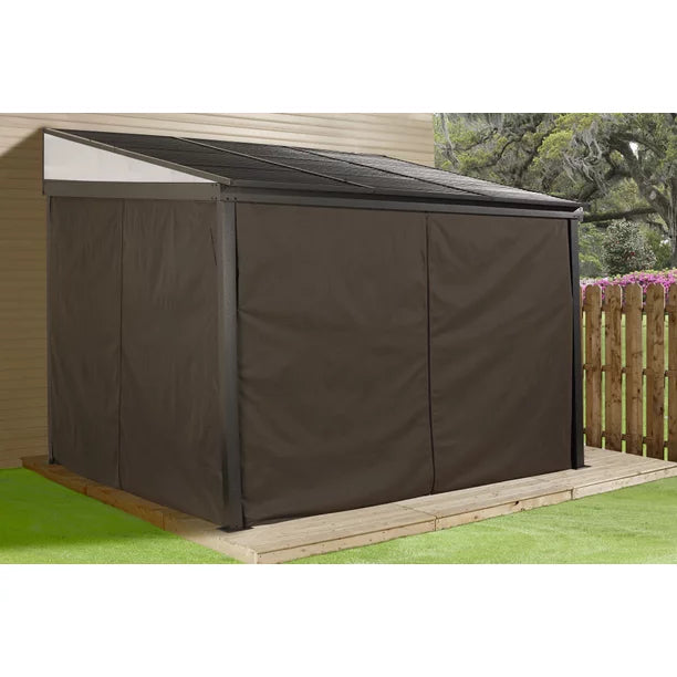 Sojag 10 x 12 ft. Portland No.53 Wall Gazebo Steel Roof image 2
