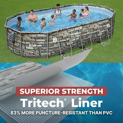 Coleman Power Steel 16′ x 10′ x 42″ Oval Above Ground Pool Set image 5