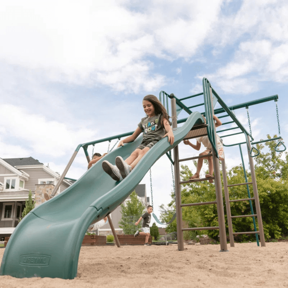 Lifetime Powder Coated Steel Swing Set with 4 Swing(s) , 1 Slide(s) image 10