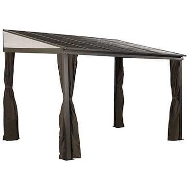 Sojag 10 x 12 ft. Portland No.53 Wall Gazebo Steel Roof image 0