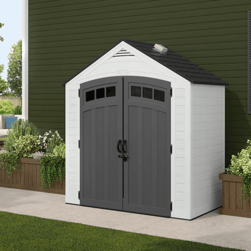 Suncast 7-ft x 4-ft Vista Resin Storage Shed (Floor Included) image 1