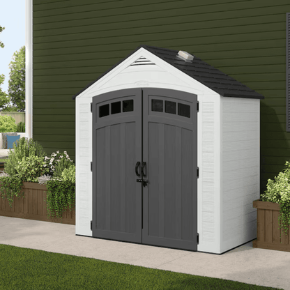 Suncast 7-ft x 4-ft Vista Resin Storage Shed (Floor Included) image 1