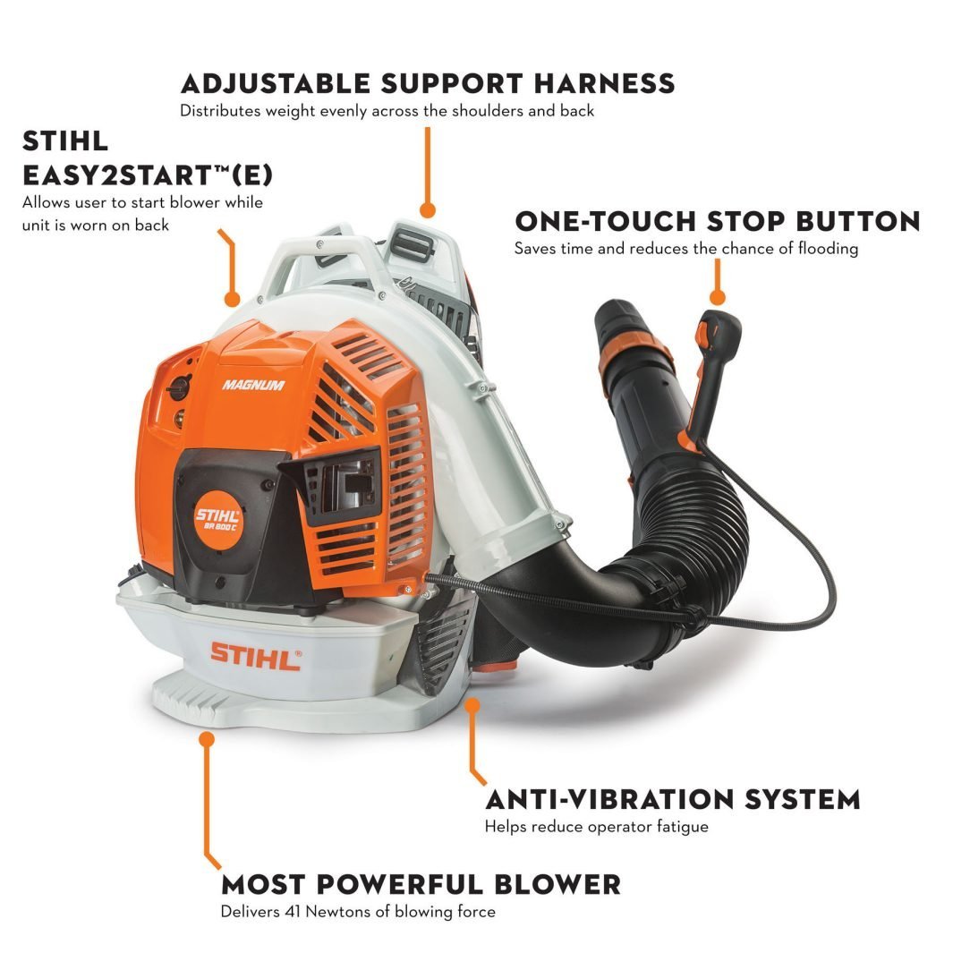 STIHL Magnum BR 800 X 239 mph 912 CFM Gas Backpack Leaf Blower image 1