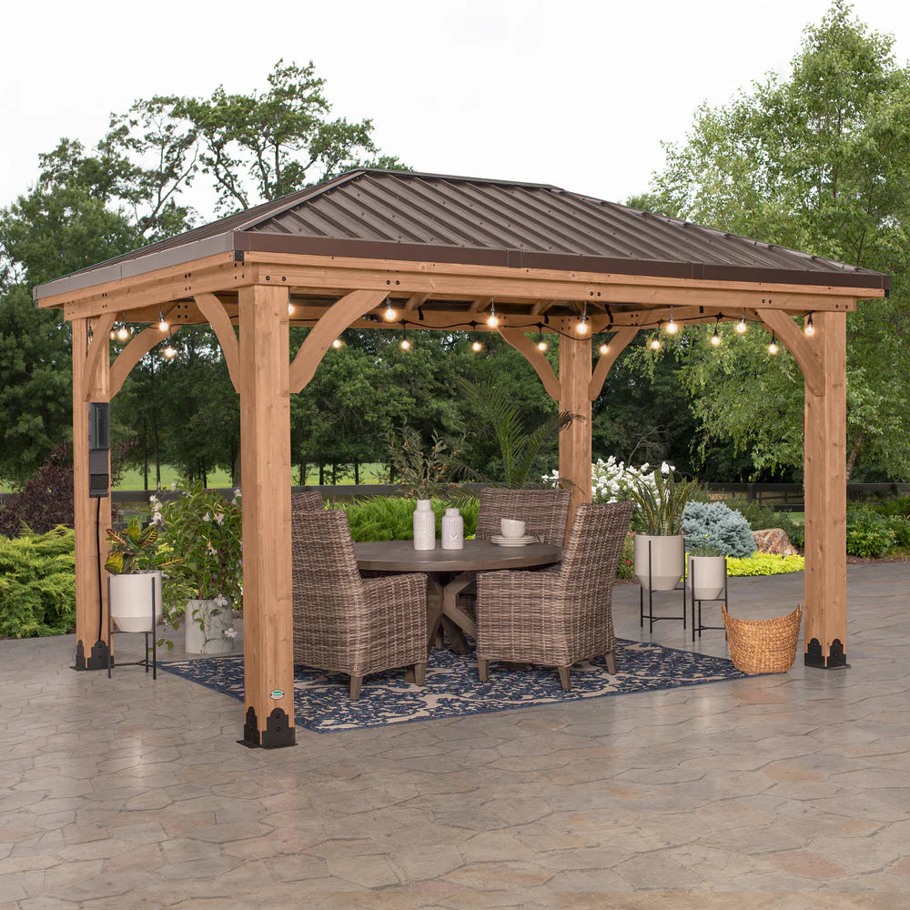 Backyard Discovery Cordova 14×10 Cedar Gazebo image 0