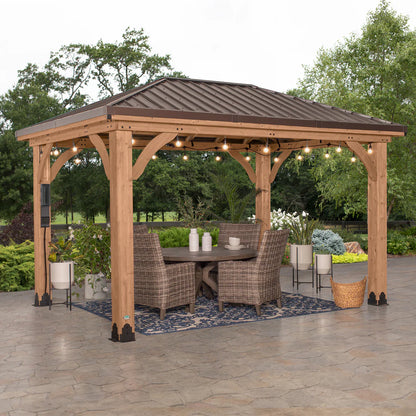 Backyard Discovery Cordova 14×10 Cedar Gazebo image 0