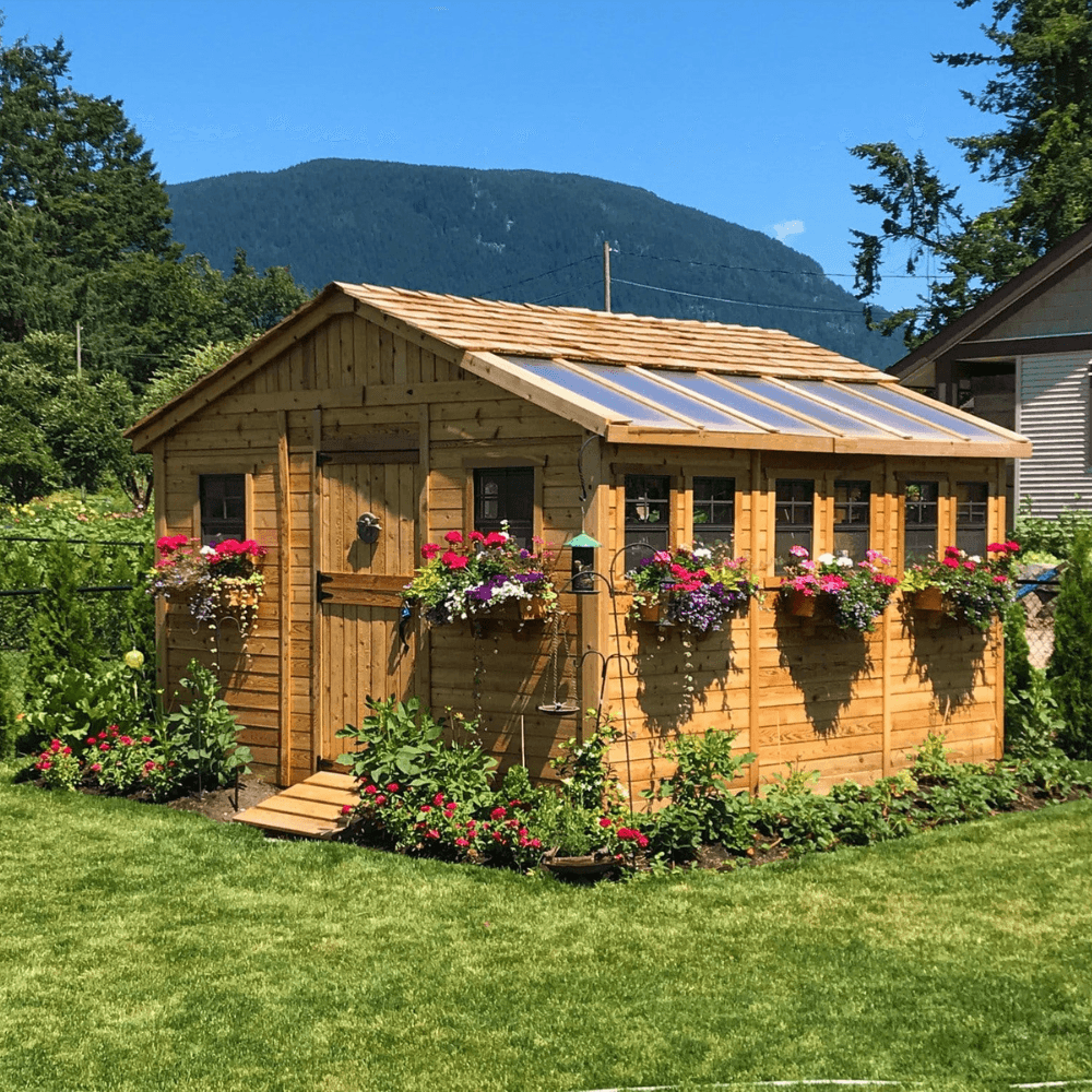 Cedar Sunshed Garden Shed | 12×12 image 2