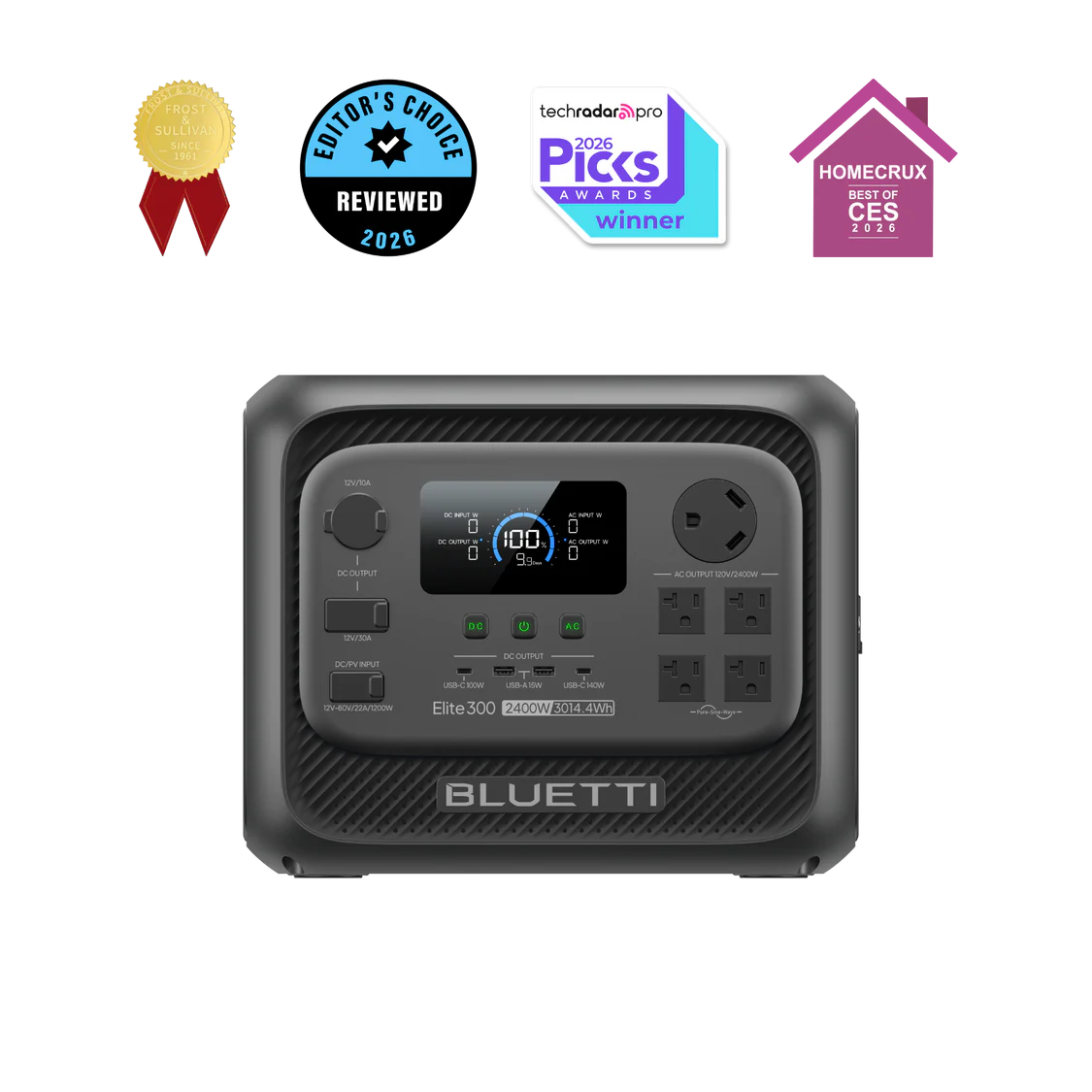 BLUETTI Elite 300 Portable Power Station | 3,014Wh, 2,400W image 0