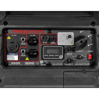 PREDATOR 3500 Watt SUPER QUIET Inverter Generator with CO SECURE Technology image 3
