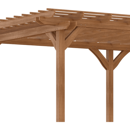 Outsunny 12′ x 20′ DIY Deck Outdoor Wood Pergola image 5