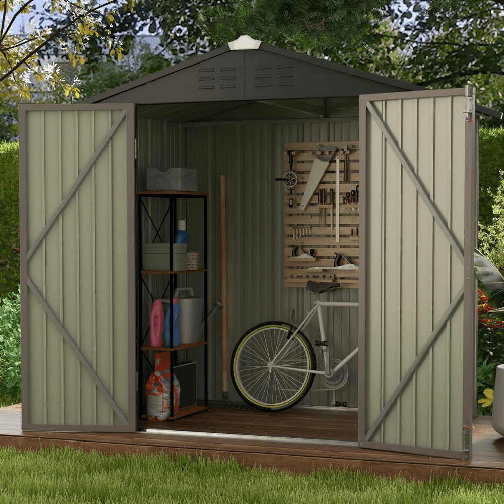 CRAFTSMAN 7-ft x 7-ft Resin Storage Shed (Floor Included) image 6