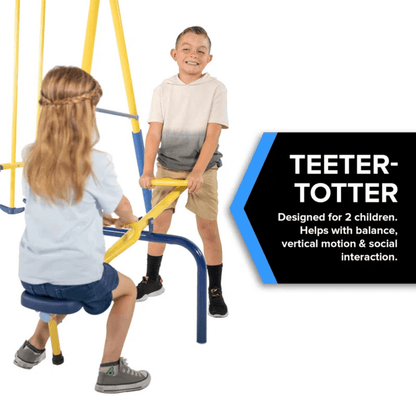 Sportspower Super 10 Metal Swing Set with Lifetime Warranty on Blow Molded Slide image 6