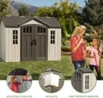 Lifetime 60243 10 x 8 Ft. Outdoor Storage Shed image 3
