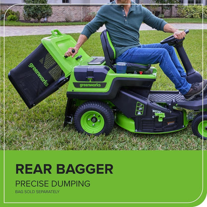 Greenworks 60V 30” CrossoverT Riding Lawn Tractor with 8.0 Ah image 8
