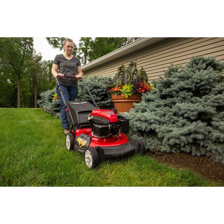 Troy-Bilt 21″ 163cc Gas Powered Walk-Behind Push Lown Mower image 14