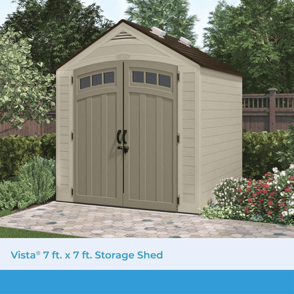 Vista 7 ft. W x 7 ft. D Plastic Shed image 1