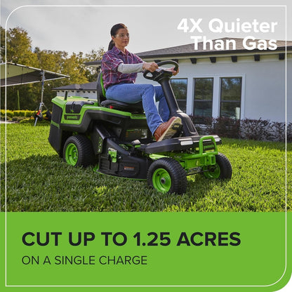 Greenworks 60V 30” CrossoverT Riding Lawn Tractor with 8.0 Ah image 7