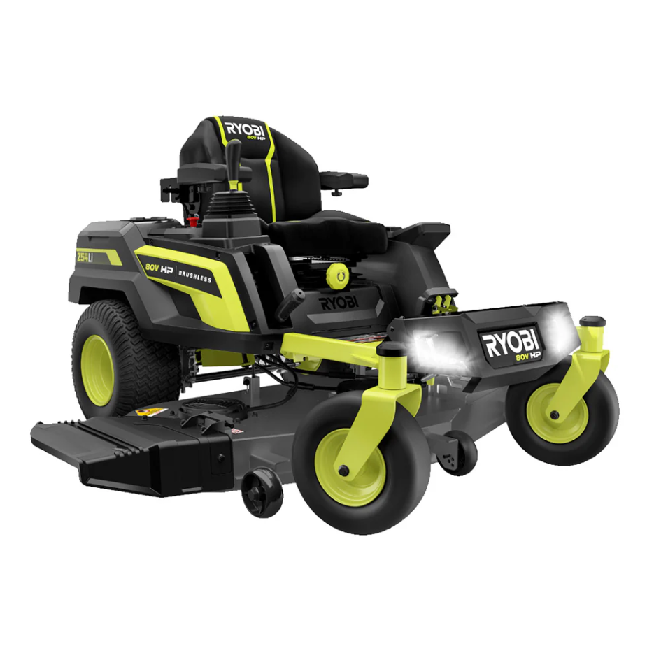RYOBI 80V HP Brushless 54 in. Battery Electric Cordless Zero Turn Mower & Mulch Kit image 1