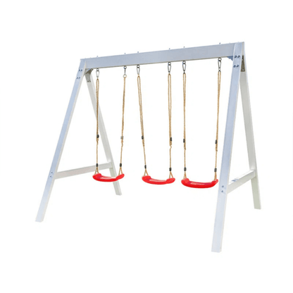 Sports power Vinyl-Covered Wood Swing Set – Classic & Durable for Outdoor Fun image 10