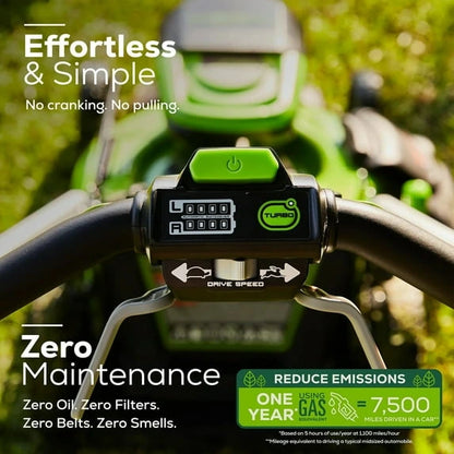Greenworks 60V 21″ Brushless Self-Propelled Battery Powered Lawn Mower + (2) 4.0Ah Batteries & Dual Port Charger image 8