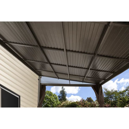 Sojag 10 x 12 ft. Portland No.53 Wall Gazebo Steel Roof image 4