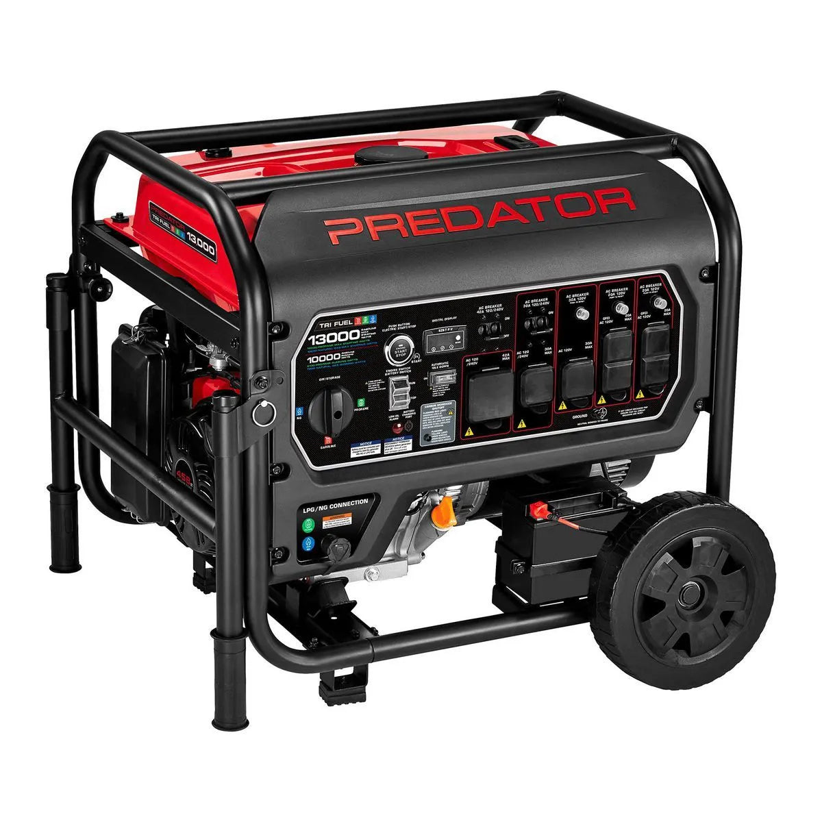 PREDATOR 13,000 Watt Tri-Fuel Portable Generator with Remote Start and CO SECURE Technology, 49-State Compliant image 0