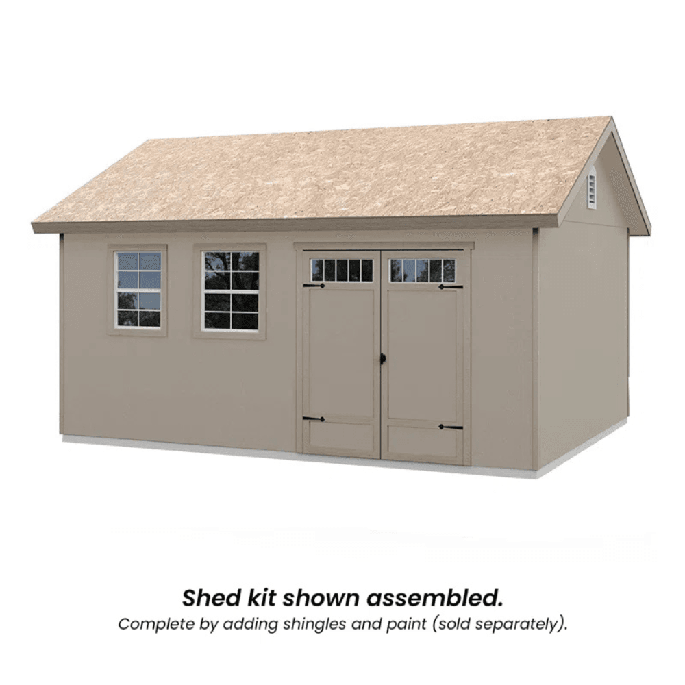 Scarsdale 12 ft. W x 16 ft. D Wood Storage Shed image 2