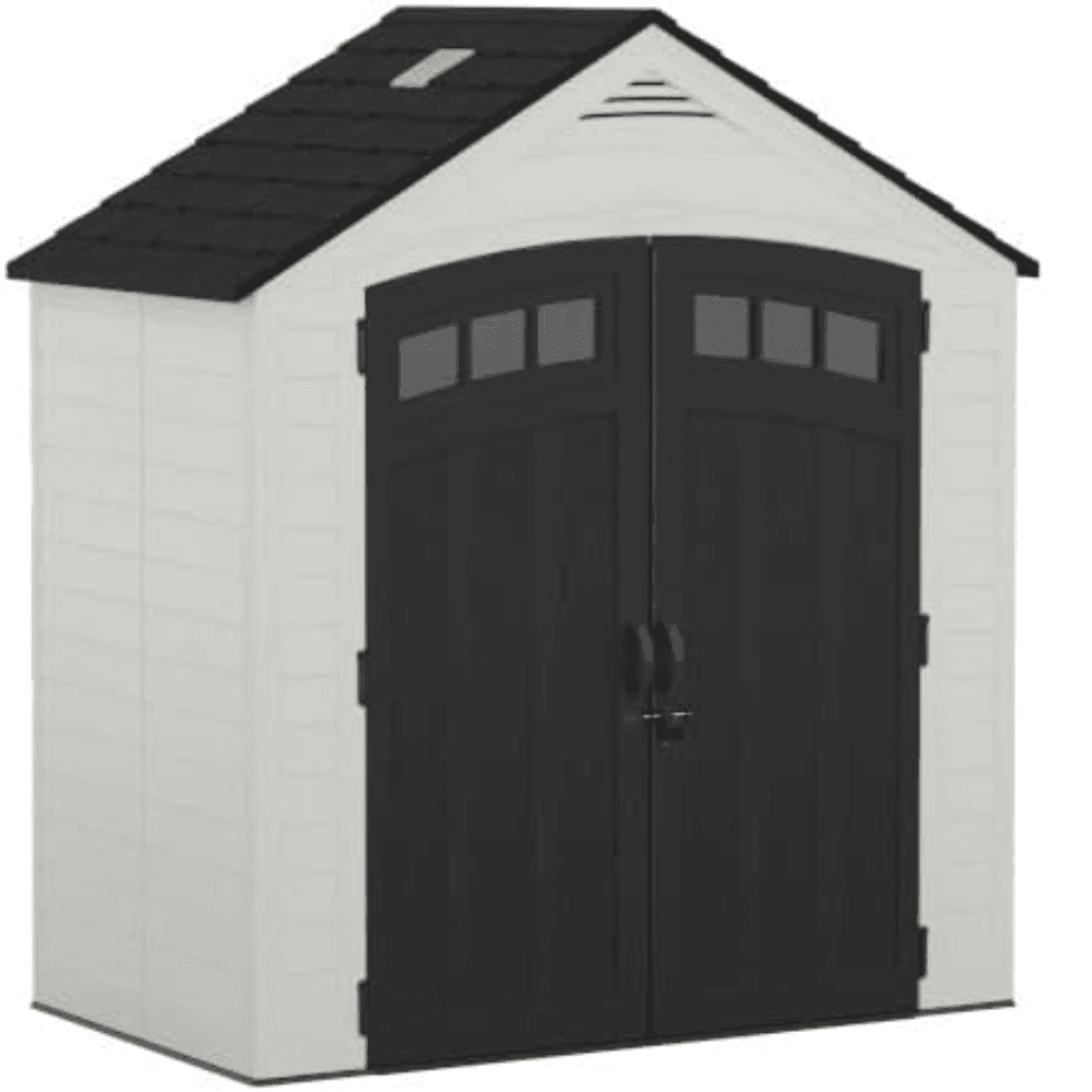 Suncast Vista 7 ft. x 4 ft. Resin Standard Modern Storage Shed with Floor Kit image 0