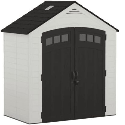 Suncast Vista 7 ft. x 4 ft. Resin Standard Modern Storage Shed with Floor Kit image 0