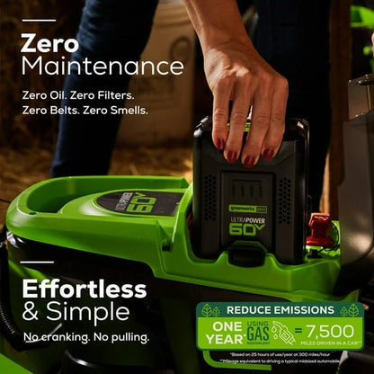 Greenworks 60V 21″ Cordless Brushless Lawn Mower with 5.0Ah Battery & Charger 2531602 image 5
