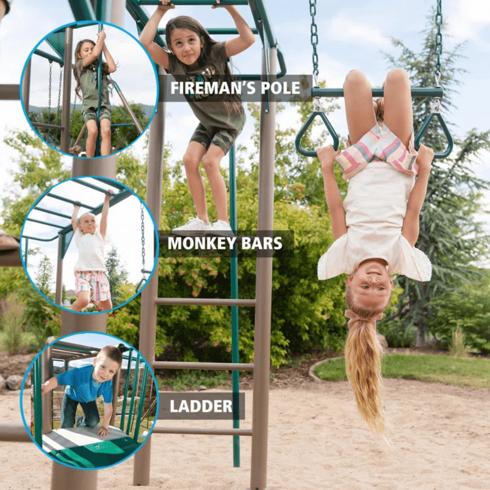 Lifetime Powder Coated Steel Swing Set with 4 Swing(s) , 1 Slide(s) image 1