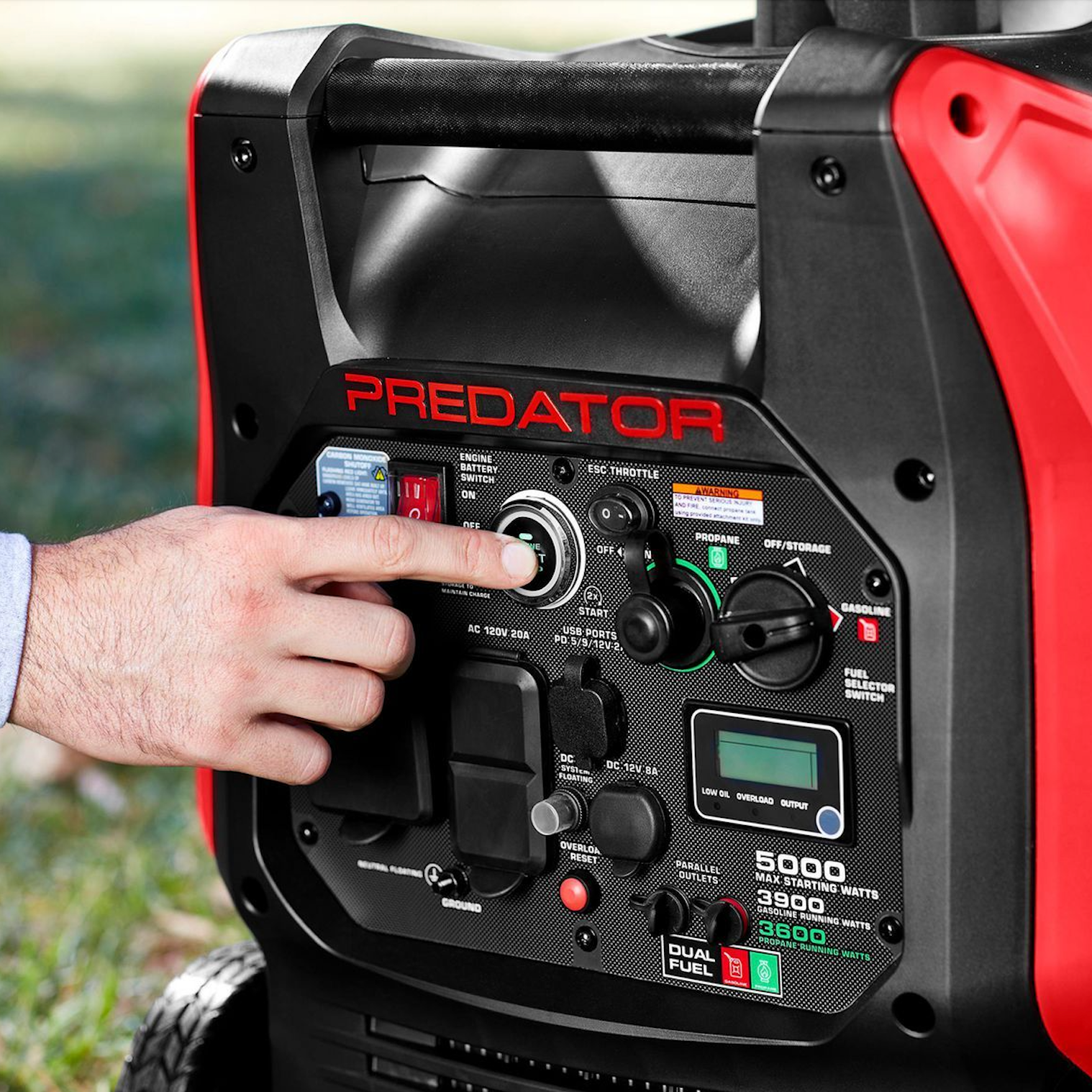Predator 5000 Watt Dual-Fuel Super Quiet Inverter Generator with Remote Start and CO Secure Technology image 3