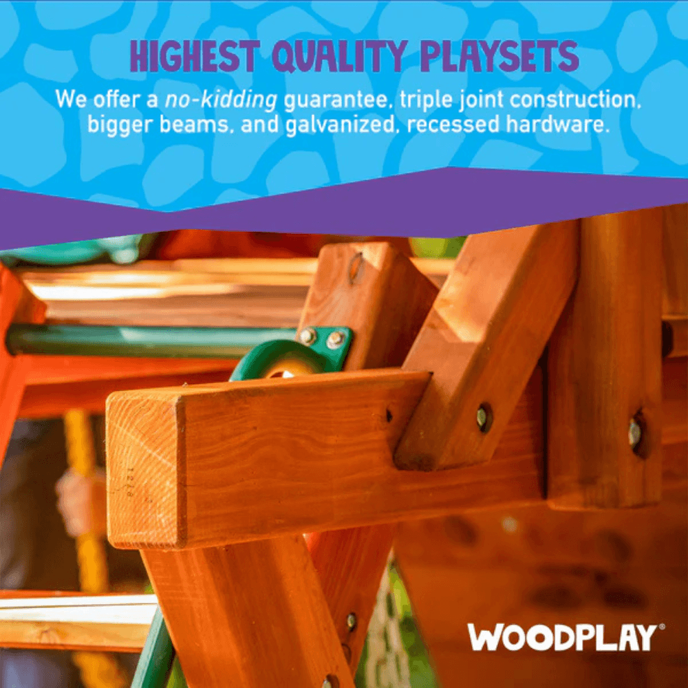 Woodplay Tiger Tower Combo A – Premium Wooden Swing Set for Endless Backyard Fun image 5