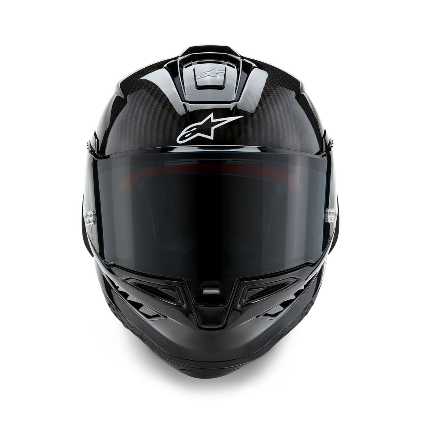 Alpinestars Supertech R10 Element ECE 06 / FIM Full Face Helmet Gloss Black / Carbon / Silver image 3