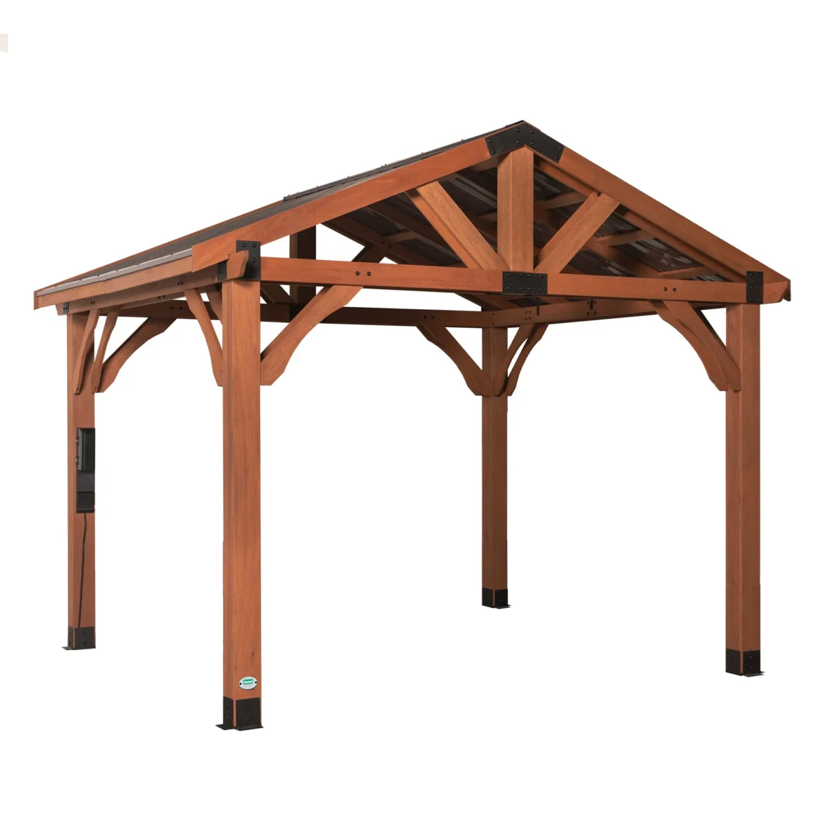 Backyard Discovery Brookdale 12 x 10 All Cedar Wooden Gazebo image 0