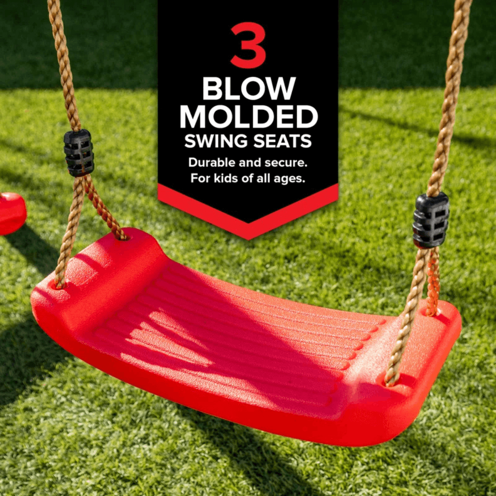 Sports power Vinyl-Covered Wood Swing Set – Classic & Durable for Outdoor Fun image 5