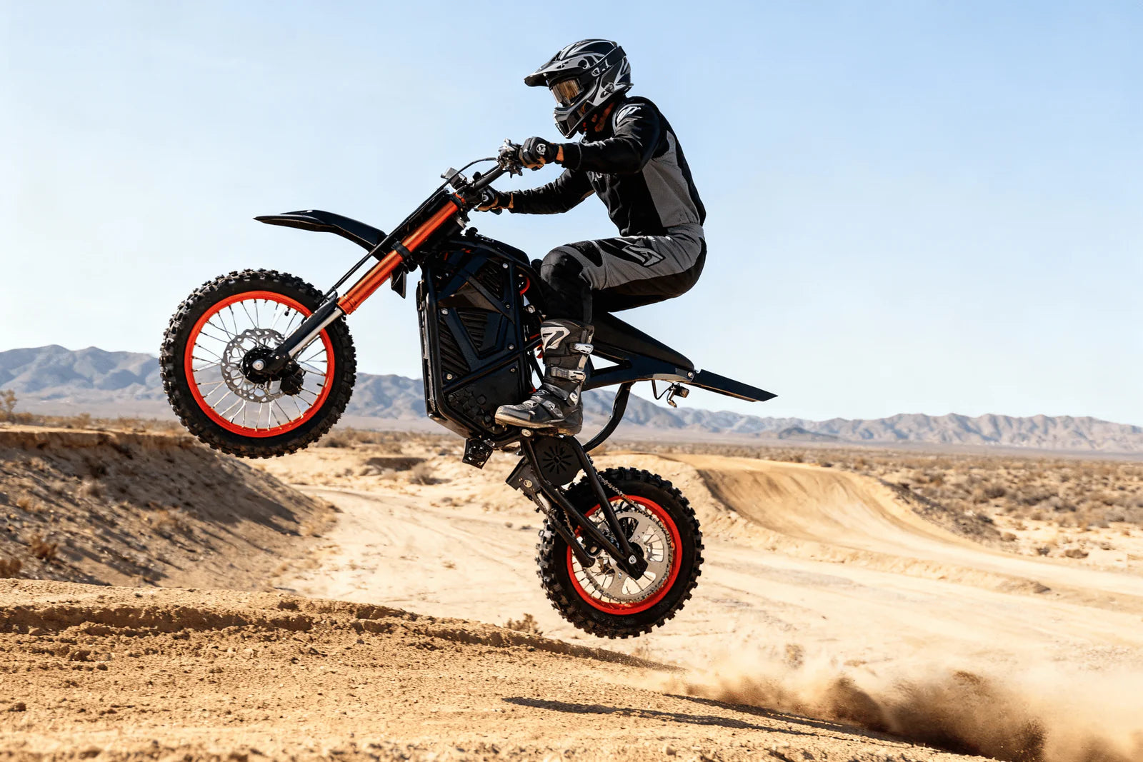 Eskute Nova Mini Electric Dirt Bike for Teens and Adults, 3500W Peak Mid-Drive Motor, 38 mph Top Speed, 48V 23Ah Battery with 60 Mile Range image 4