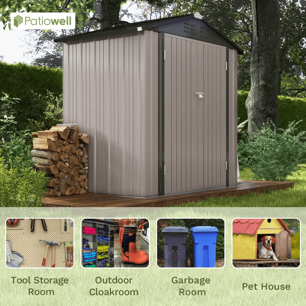 CRAFTSMAN 7-ft x 7-ft Resin Storage Shed (Floor Included) image 4
