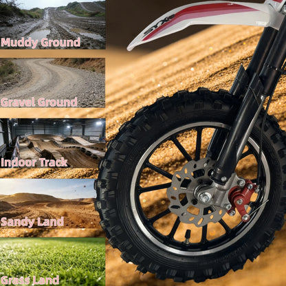 SYX MOTO MK 40cc 4 Stroke Mini Dirt Bike Pull Start Automatic Transmission Pit Bike for Kids image 5