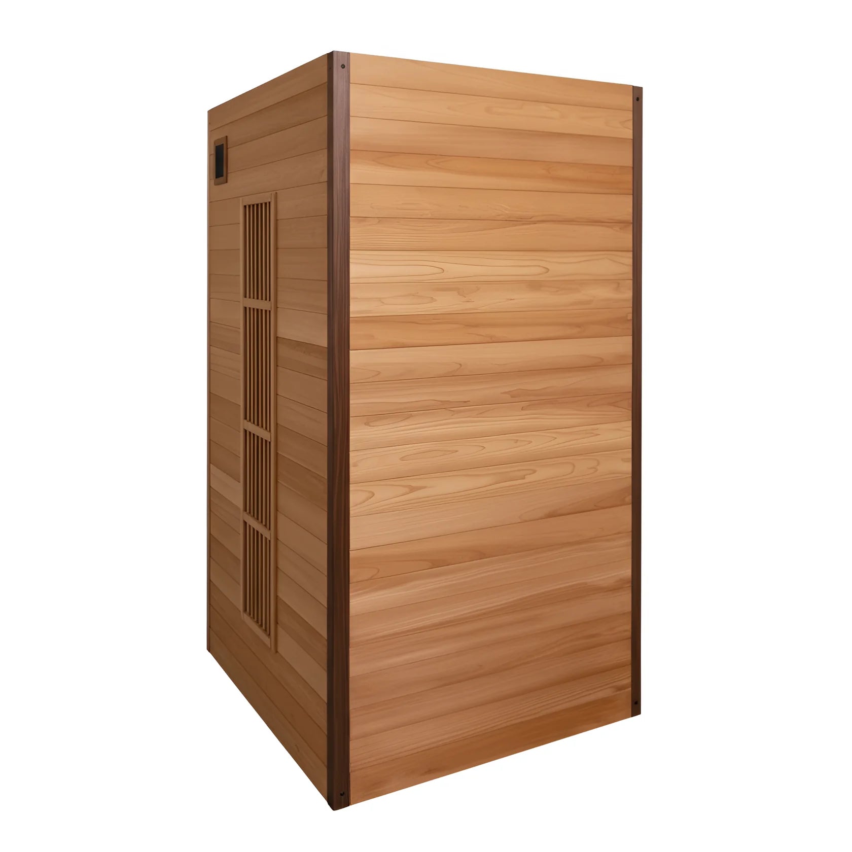 Rylan 2-Person Cedar Wood Indoor Infrared Sauna with Red Light Therapy and Chromotherapy image 1