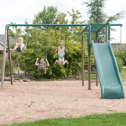 Lifetime Powder Coated Steel Swing Set with 4 Swing(s) , 1 Slide(s) image 9