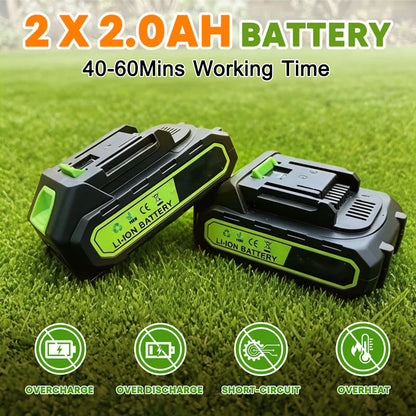 IToolMax 3 In 1 Cordless Grass Trimmer, Weed Eater and Edger image 2