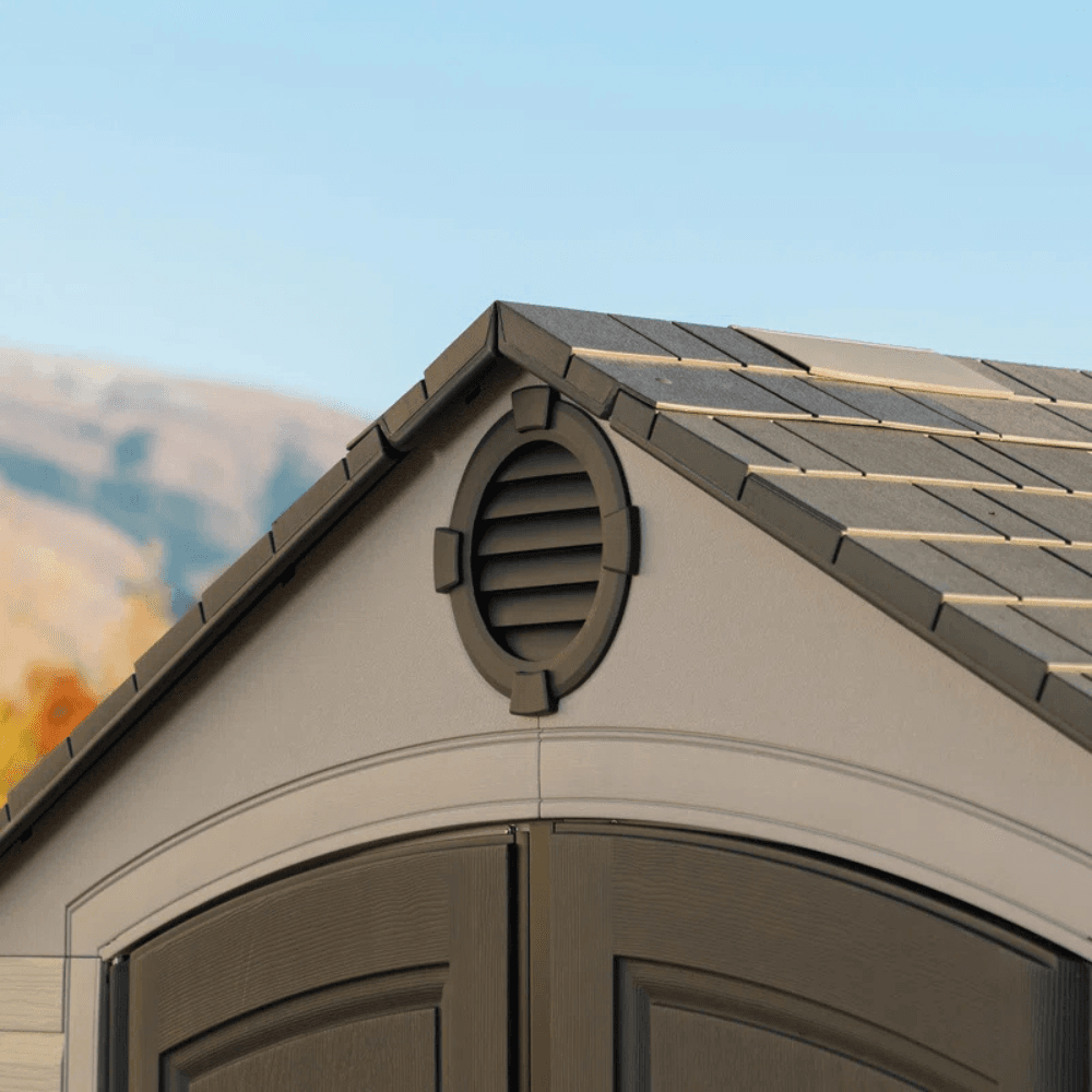 Lifetime 8 Ft. x 10 Ft. High-Density Polyethylene (Plastic) Outdoor Storage Shed with Steel-Reinforced Construction image 6