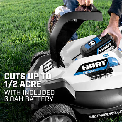 HART Tools 40V 20″ Brushless Self-Propelled Electric LownMower image 2
