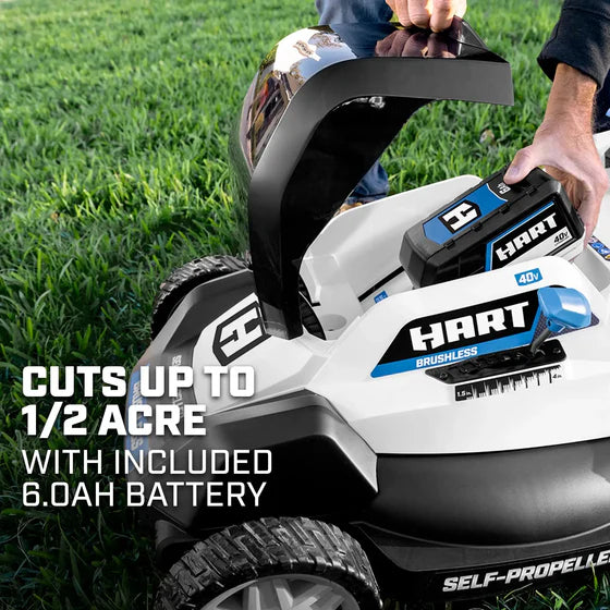 HART Tools 40V 20″ Brushless Self-Propelled Electric LownMower image 2