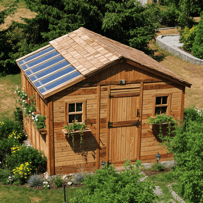 Cedar Sunshed Garden Shed | 12×12 image 8
